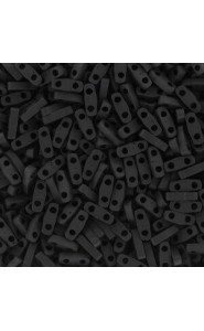 Miyuki quarter tila 5x1.2mm beads - Black matted QTL-401F